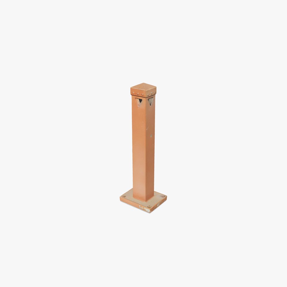 Rusty Metal Bollard D Model Pack